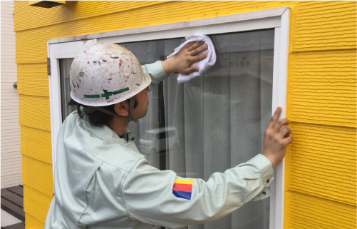 「窓拭き」をサービスいたします！